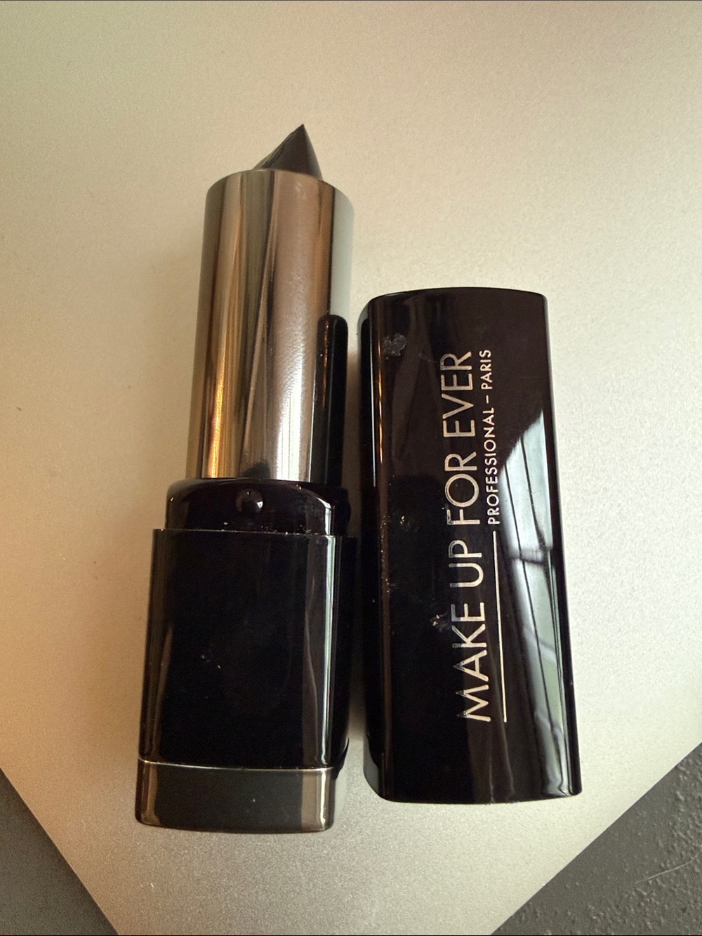 Makeup Forever Black Lipstick Creamy Matte Noir